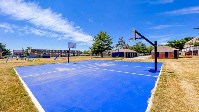 On-site basketball court at The Hampton Meadows